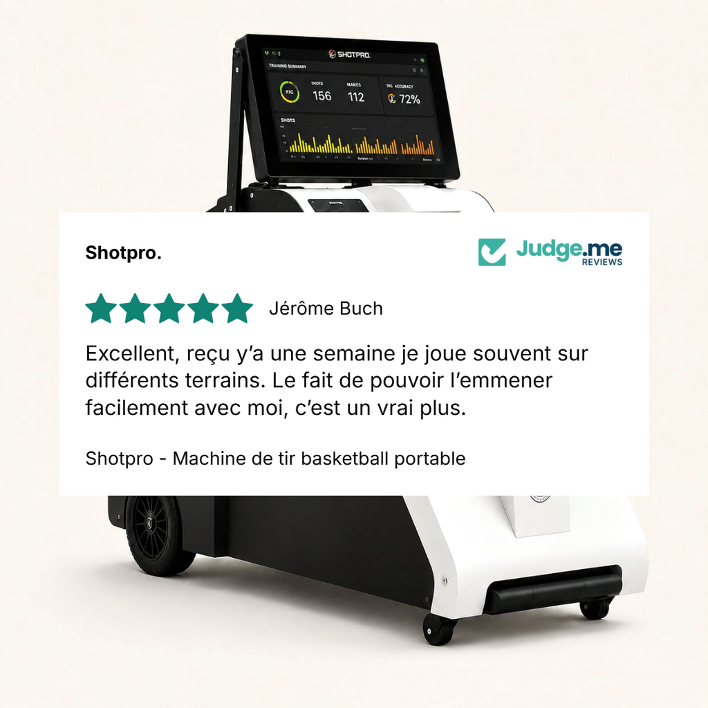 Shotpro - Machine de tir basketball portable